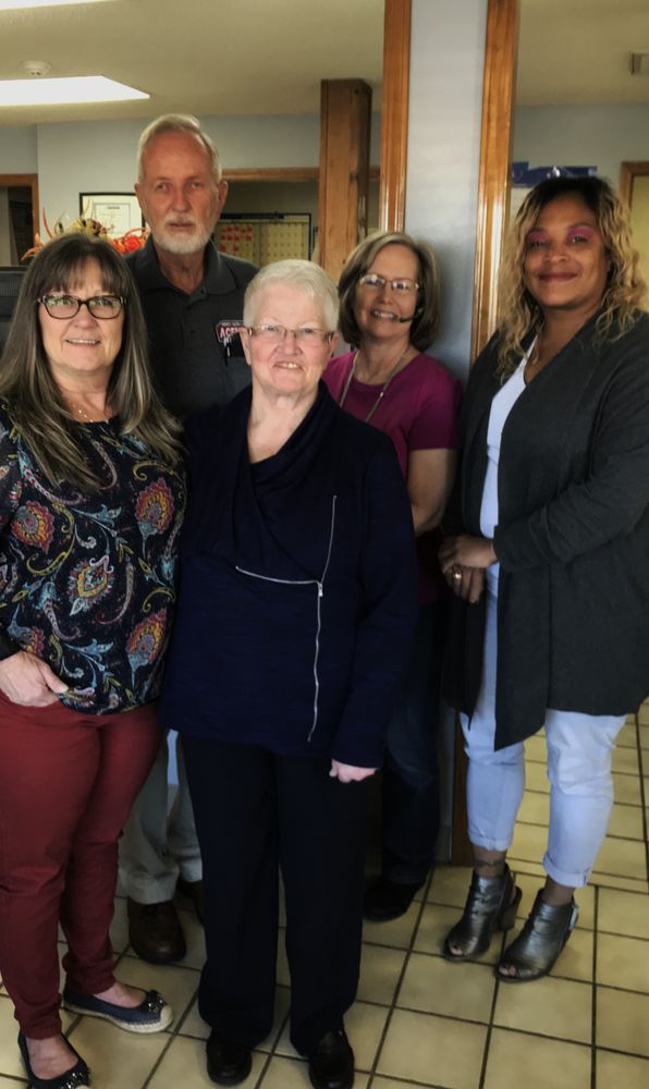 The Acenitec office team standing together in the Oklahoma City office